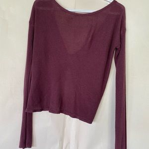 Garage Long sleeve tee shirt with open back